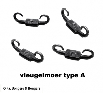 Afstelmoer comtoise slingerlood / klootje = model A.