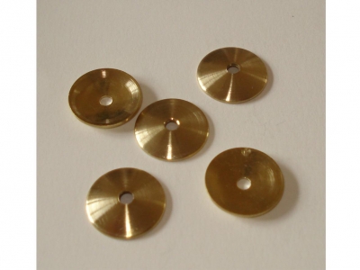 5 stuks messing comtoise ringen Ø 20 mm (minutenwijzer).
