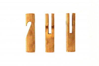 Messing slingerhaak voor Franse pendule 