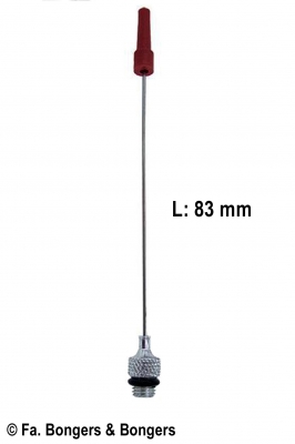Losse naald voor doseerpen. Lengte medium 57 mm.