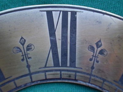 Messing cijferring Ø 23 cm.