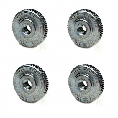 Gekartelde moer - STAAL - voor vouw-, banjo- of harpslinger Ø 12 mm