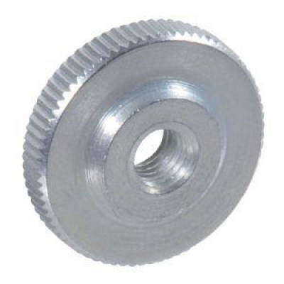 Gekartelde moer - STAAL - voor vouw-, banjo- of harpslinger Ø 12 mm
