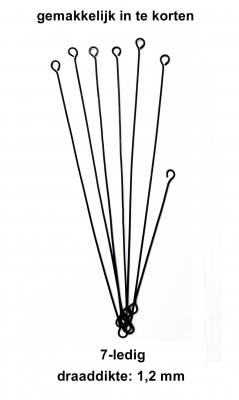 Draadketting, 7 ledig,voor draadketting, los, 1,2 mm