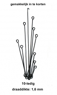 Luxe draadketting, 10-ledig, voor comtoise, los, 1,6 mm.