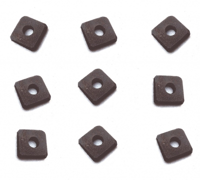 = comtoise= afstelmoer slingerlood = vierkant = dik 3 mm =