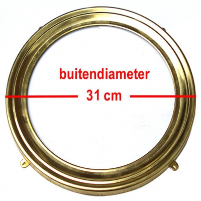 Messing lunette voor stations comtoise 30 cm.
