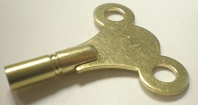  Messing klok sleutel model B (sleutelmaat 4,50 mm)