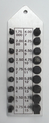 Meetinstrument sleutelmaat.