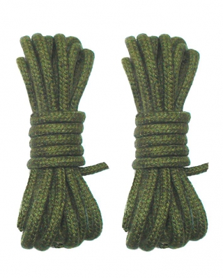 4,40 m. Origineel gevlochten Comtoise touw - GROEN - 3 mm.