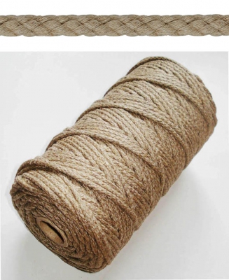 100 m. Luxe Comtoise klokkentouw – ECHT VLASKOORD- 3 mm.