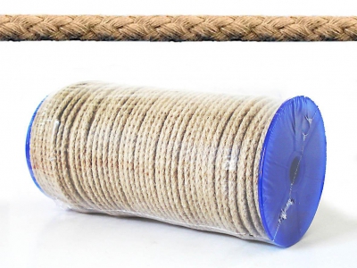 100 m. Luxe Comtoise klokkentouw - ECHT VLASKOORD - 4 mm.