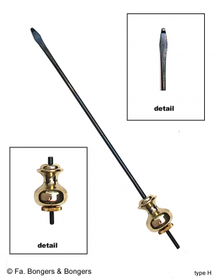 Slinger voor bv. lantaarn klok met spillegang (model H).