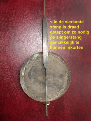 Slinger voor Luikse / Limburgse (met ankergang) en soortgelijke klokken.