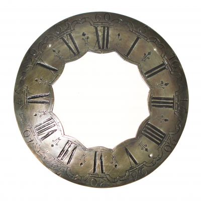 Tinnen cijferring Ø 21,1 cm.