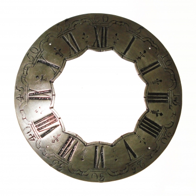 Tinnen cijferring Ø 21 cm.