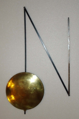 Solide vouwslinger voor comtoise, gebr., lens ca. 14 cm.