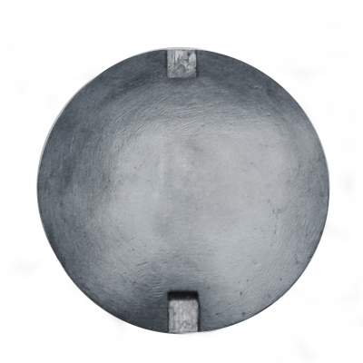 Slingerlens - los - voor Engelse staande klok, messing voorzijde.