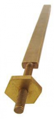 Messing geleidestang voor slinger Engels staande klok met hexagonale...