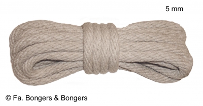 Linnen klokkentouw voor Engelse staande klok Ø 5.0 mm.