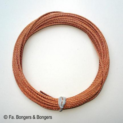 6,40 bronzen draad voor Engelse staande klok Ø 1,40 mm.