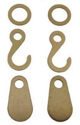 Haken, ringen en kettingeinden.