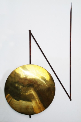 Solide vouwslinger voor comtoise, gebr., lens ca. 17 cm.