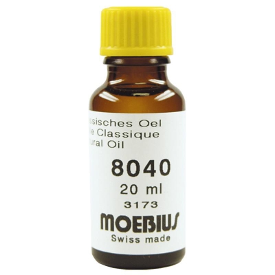 20 ml. Moebius klokolie 8040, speciaal voor wandklokken en staande...