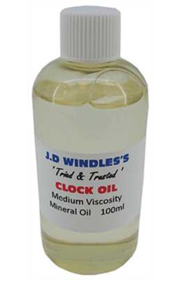 100 ml. J.D. Windles’s Klokolie. Viscositeit: medium 