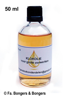 50 ml. Universele kwaliteits klokolie.