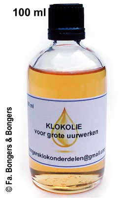 100 ml. Universele kwaliteits klokolie.  