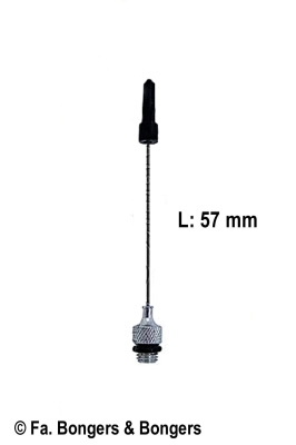 Losse naald voor doseerpen. Lengte medium 57 mm.