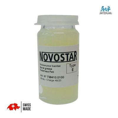 Novostar vet type E voor de veertonnen en veren van horloges en klokken. 