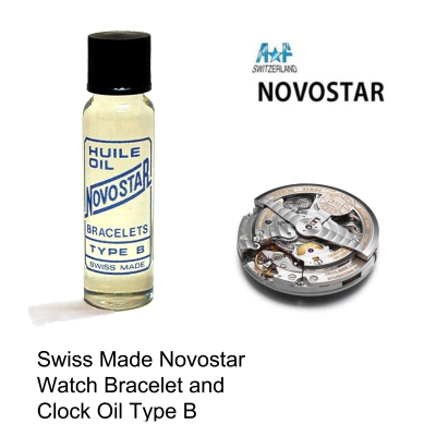 Novostar olie voor pols- en zakhorloges. Swiss made.