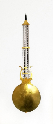 Originele antieke harpslinger, lensdiameter 28 cm.