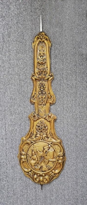Originele antieke pronkslinger, druivenoogst.