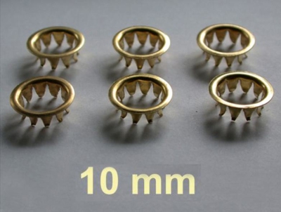 6 Sleutelgatrozetten. /sleutelgatbussen 10 mm.