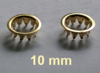 12 Sleutelgatrozetten. /sleutelgatbussen 10 mm.
