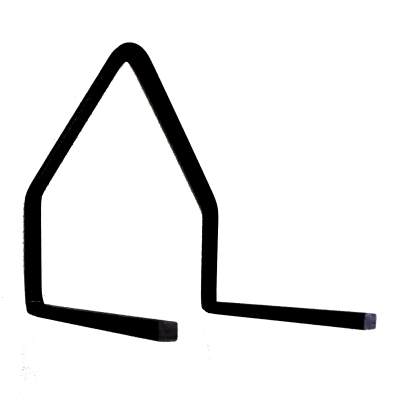 Luxe lantaarn-/ Luikse klokstoel (diepe dragers), zwart gelakt