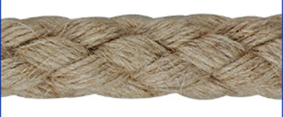 Luxe kwaliteit klokkentouw 6 mm, kleur: ecru.