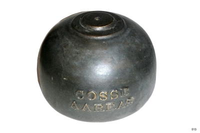 Bronzen comtoise bel, Ø 10.8 cm.