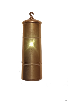 310 - Messing gewicht voor o.m. Friese klok. 1622 gr.