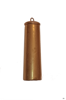 312 - Messing gewicht voor o.m. Friese klok. 1257 gr.