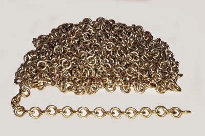 Zware Friese klokketting voor staartklok en stoelklok. GEBRUIKT