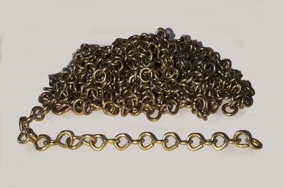 Zware Friese klokketting voor staartklok en stoelklok. GEBRUIKT