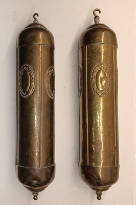 Grote geprofileerde messing/lood gewichten. (Art.Nr. R01-101)  