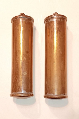 Gevulde messing/lood hulzen gewichten. (Art.Nr. R01-102)