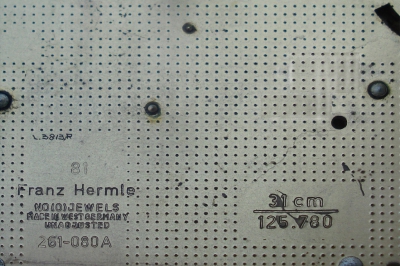 Uurwerk Zaanse klok. Hermle. (Art. Nr. Q01-1202)