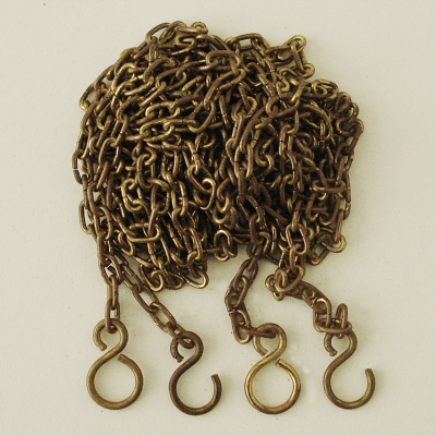  Complete kettingset voor Zaanse klok incl. de haken en de ringen