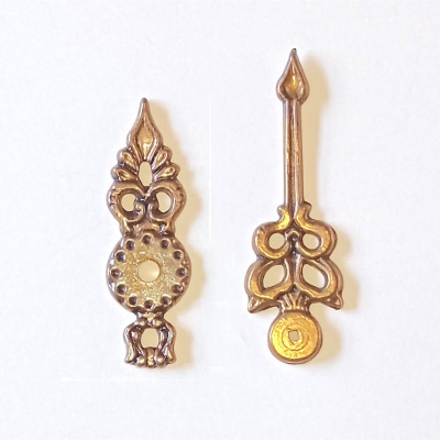 Wijzerset van gegoten messing voor Zaanse klok